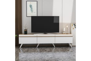 Tv-bänk Valentina 180x35 cm Vit - Hanah Home - Möbler - TV- & Mediamöbler - TV bänk & mediabänk