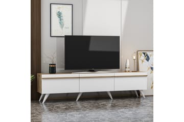 Tv-bänk Valentina 180x35 cm Vit - Hanah Home - Möbler - TV- & Mediamöbler - TV bänk & mediabänk
