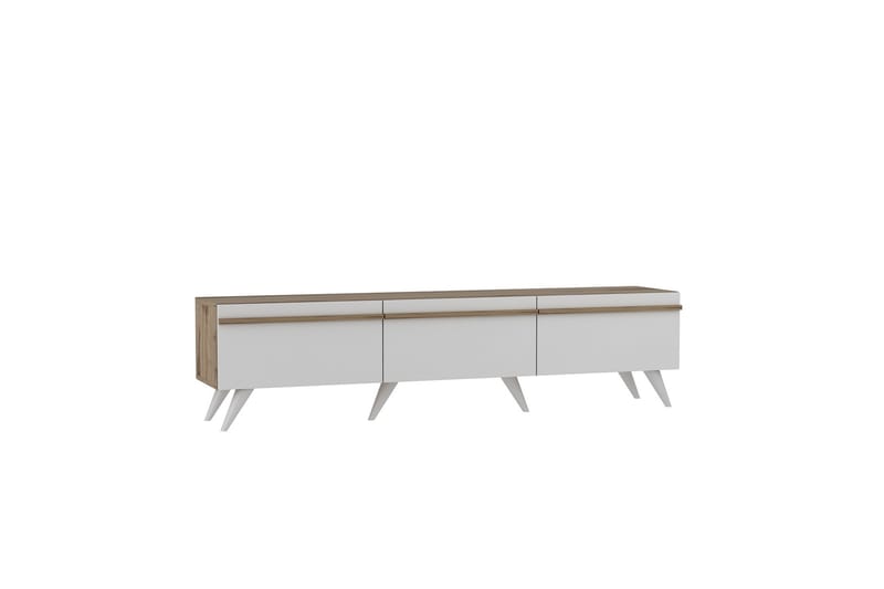 Tv-bänk Valentina 180x35 cm Vit - Hanah Home - Möbler - TV- & Mediamöbler - TV bänk & mediabänk