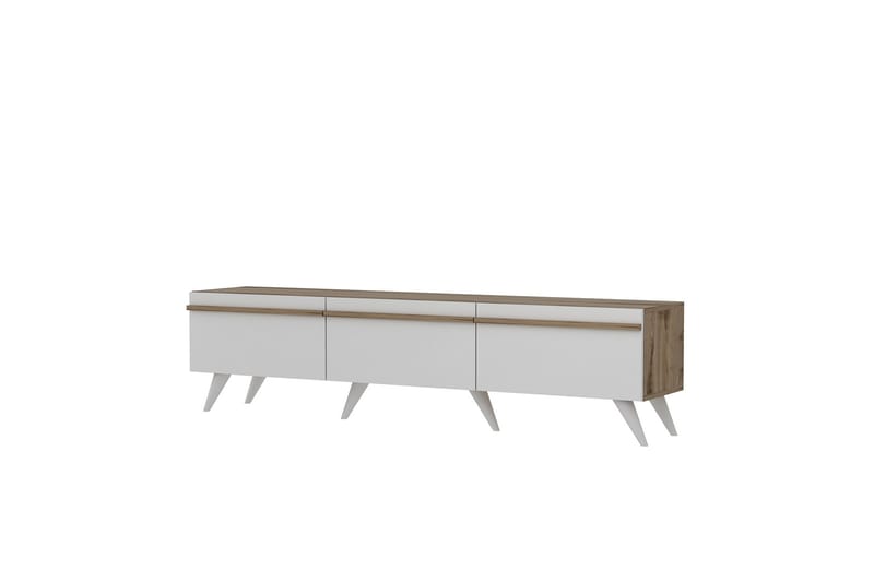Tv-bänk Valentina 180x35 cm Vit - Hanah Home - Möbler - TV- & Mediamöbler - TV bänk & mediabänk