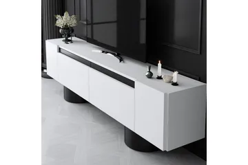 TV-bänk Vit / Svart - Vit / Svart - Möbler - TV- & Mediamöbler - TV bänk & mediabänk