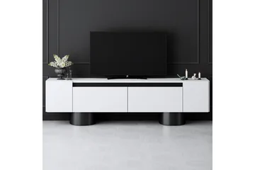 TV-bänk Vit / Svart - Vit / Svart - Möbler - TV- & Mediamöbler - TV bänk & mediabänk