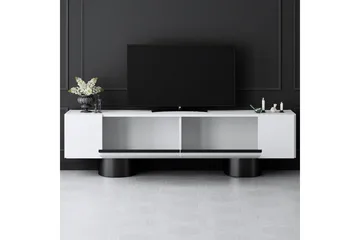 TV-bänk Vit / Svart - Vit / Svart - Möbler - TV- & Mediamöbler - TV bänk & mediabänk