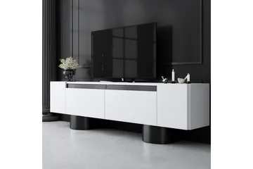 TV-bänk Vit / Svart - Vit / Svart - Möbler - TV- & Mediamöbler - TV bänk & mediabänk