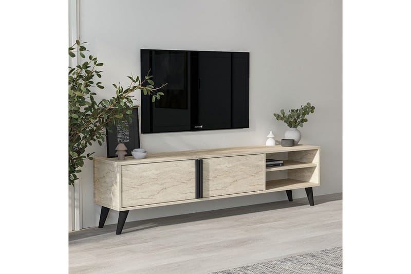 TV-bänk Ythmere Travertin - Travertin - Möbler - TV- & Mediamöbler - TV bänk & mediabänk