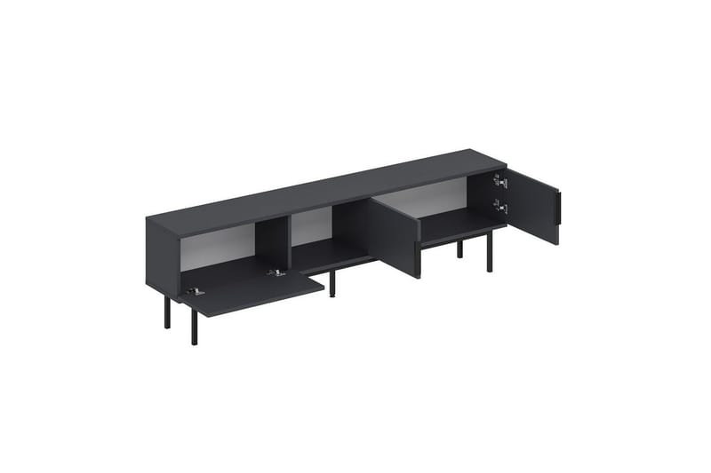 TV-bänk Zeiran Antracit - Antracit - Möbler - TV- & Mediamöbler - TV bänk & mediabänk