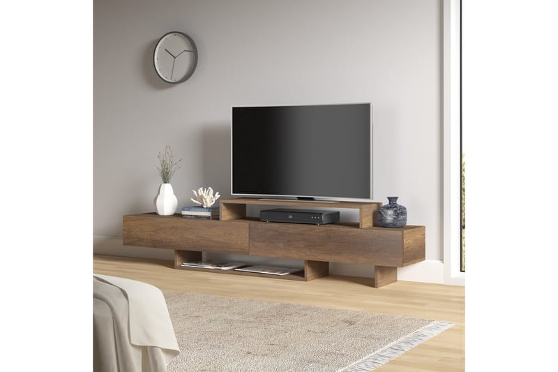 Tv-bänk Zenn 180 cm - Brun - TV bänk & mediabänk