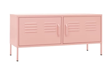 Tv-bänk pink 105x35x50 cm stål