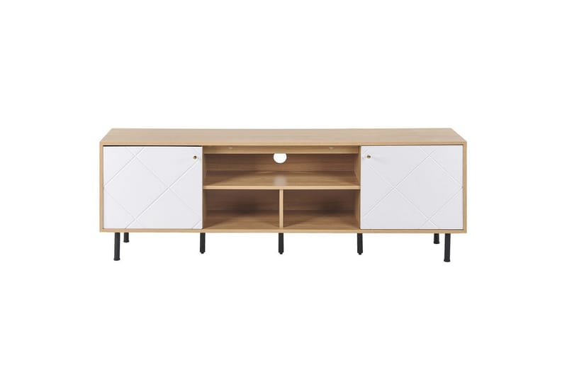 TV-bänk Palmer Ljus trä, vit - Ljus trä, vit - Möbler - TV- & Mediamöbler - TV bänk & mediabänk