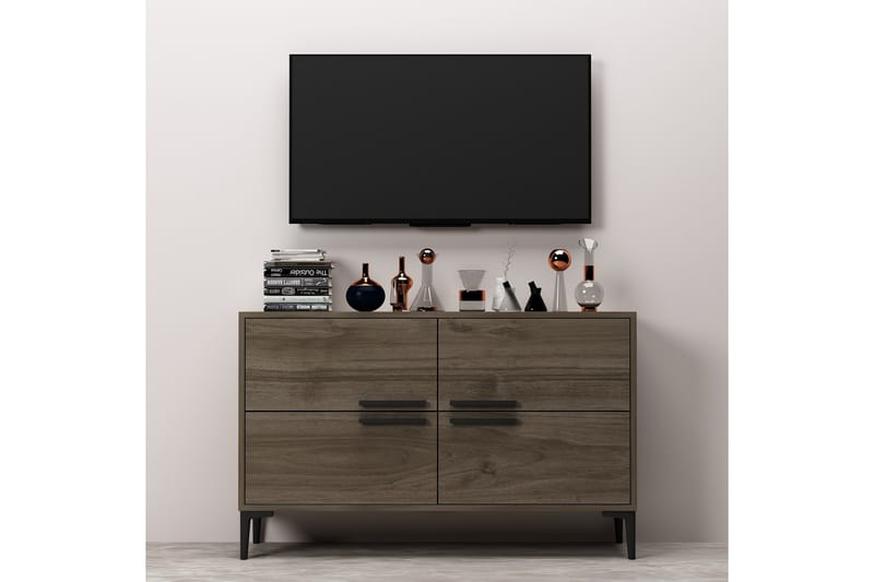 Tv-bänk Patro 120 cm - Valnöt - Möbler - TV- & Mediam�öbler - TV bänk & mediabänk