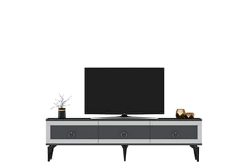 Tv-bänk Ponny 180 cm - Antracit/Silver - Möbler - TV- & Mediamöbler - TV bänk & mediabänk
