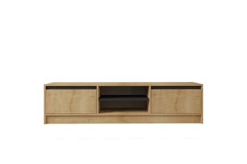 Tv-bänk Pelen 180 cm - Brun/Ek/Antracit - Möbler - TV- & Mediamöbler - TV bänk & mediabänk