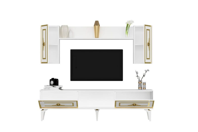 TV-enhet Barriet Vit - Vit - Möbler - TV- & Mediamöbler - TV-möbelset