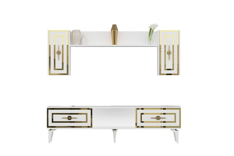 TV-enhet Barriet Vit - Vit - Möbler - TV- & Mediamöbler - TV-möbelset