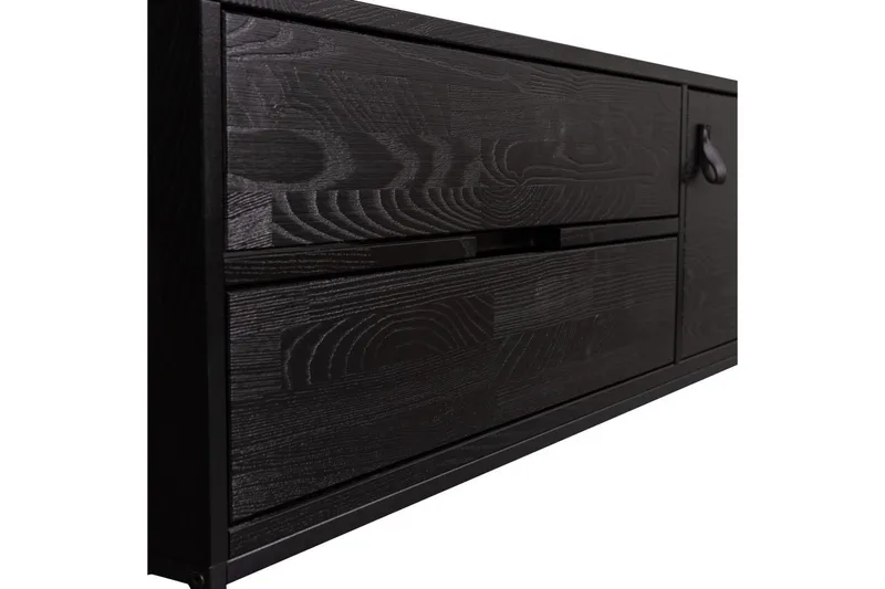 TV-enhet Silas - Blacknight, Ask, 120 cm - Möbler - TV- & Mediamöbler - TV bänk & mediabänk