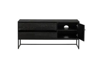TV-enhet Silas - Blacknight, Ask, 120 cm - Möbler - TV- & Mediamöbler - TV bänk & mediabänk