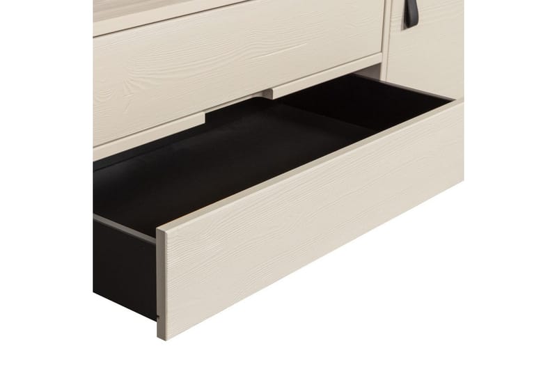 TV-enhet Silas - Damm, Borstat furu, 120 cm - Möbler - TV- & Mediamöbler - TV bänk & mediabänk