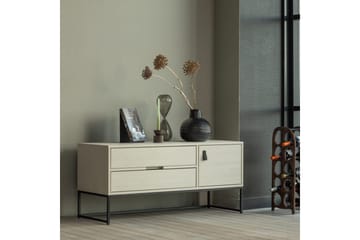 TV-enhet Silas - Damm, Borstat furu, 120 cm - Möbler - TV- & Mediamöbler - TV bänk & mediabänk