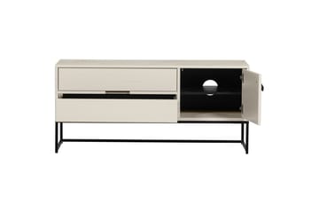 TV-enhet Silas - Damm, Borstat furu, 120 cm - Möbler - TV- & Mediamöbler - TV bänk & mediabänk