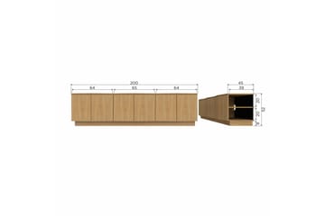 TV-enhet Zuma - 200 cm - Möbler - TV- & Mediamöbler - TV-skåp