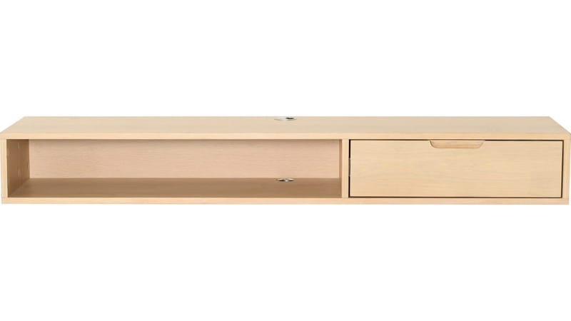 TV-hylla Torsen 135 cm - Vitpigmenterad ek - Möbler - TV- & Mediamöbler - TV-hylla