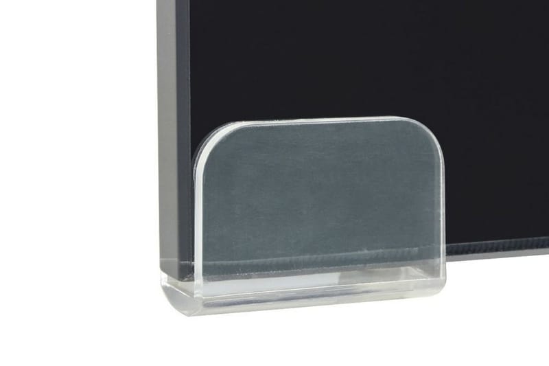 TV-bord glas svart 40x25x11 cm - Svart - TV-hylla