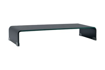 TV-bord glas svart 70x30x13 cm