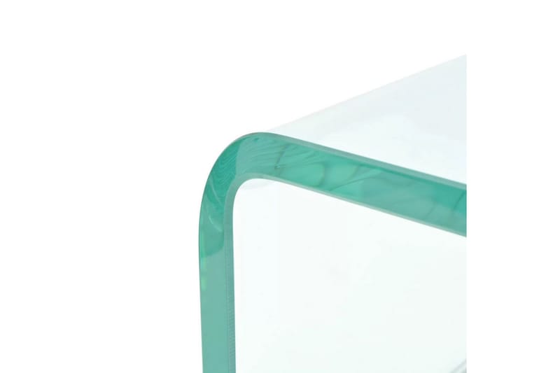 TV-bord klarglas 40x25x11 cm - Transparent - TV-hylla