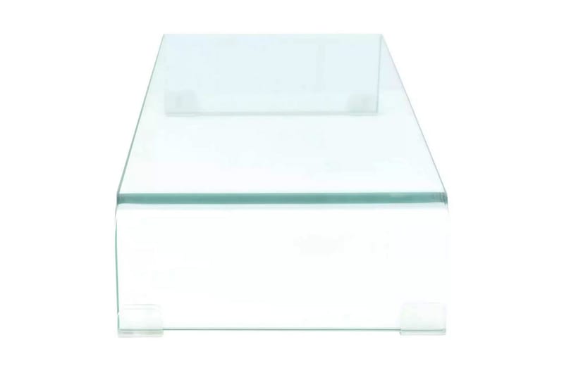 TV-bord klarglas 70x30x13 cm - Transparent - TV-hylla