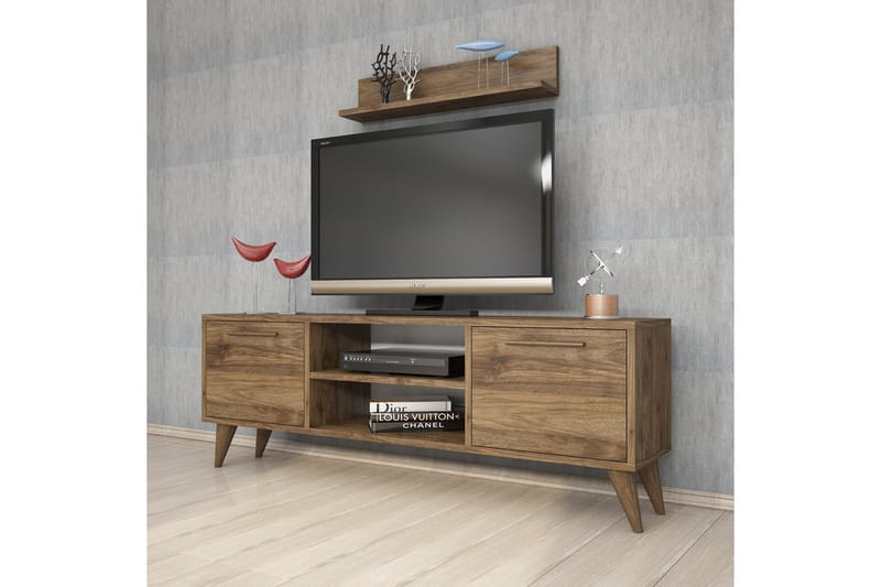 TV-möbelset 49x138 cm - Valnöt - TV-möbelset