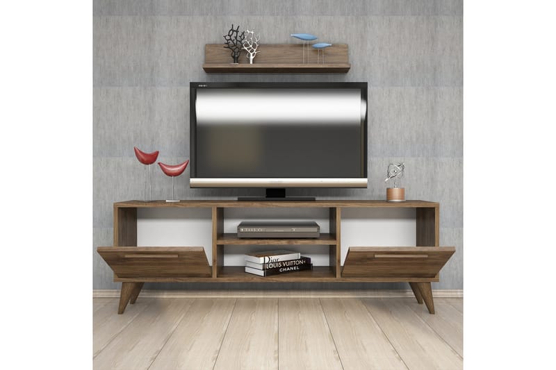 TV-möbelset 49x138 cm - Valnöt - TV-möbelset