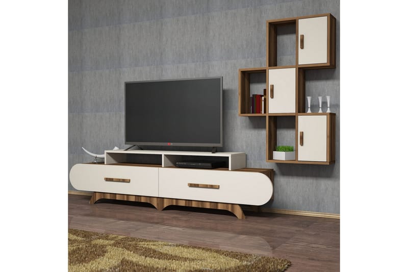 TV-Möbelset Amtorp 205 cm - Brun - TV-möbelset
