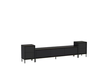 Imaj Tv-möbelset 180x35 cm Svart - Hanah Home - Möbler - TV- & Mediamöbler - TV-möbelset