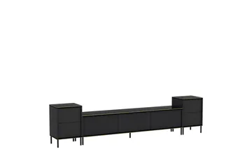 Imaj Tv-möbelset 180x35 cm Svart - Hanah Home - Möbler - TV- & Mediamöbler - TV-möbelset