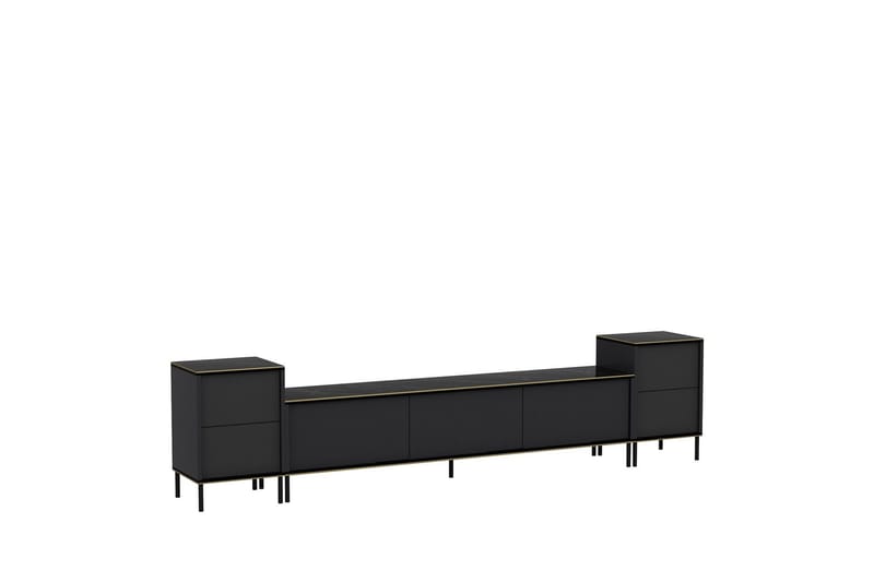 Imaj Tv-möbelset 180x35 cm Svart - Hanah Home - Möbler - TV- & Mediamöbler - TV-möbelset