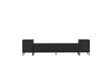 Imaj Tv-möbelset 180x35 cm Svart - Hanah Home - Möbler - TV- & Mediamöbler - TV-möbelset