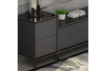 Imaj Tv-möbelset 180x35 cm Svart - Hanah Home - Möbler - TV- & Mediamöbler - TV-möbelset