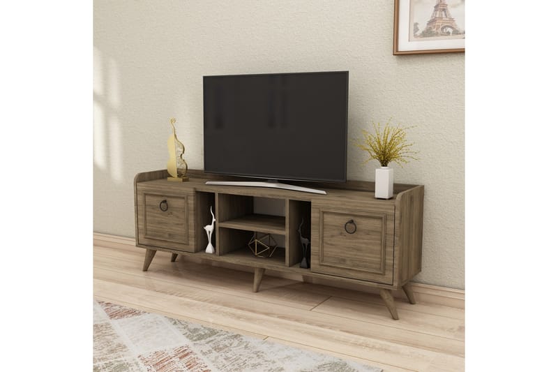 Tv-möbelset Irubhi 150x35 cm Brun - Hanah Home - TV-möbelset