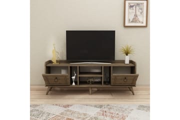 Tv-möbelset Irubhi 150x35 cm Brun - Hanah Home - Möbler - TV- & Mediamöbler - TV-möbelset