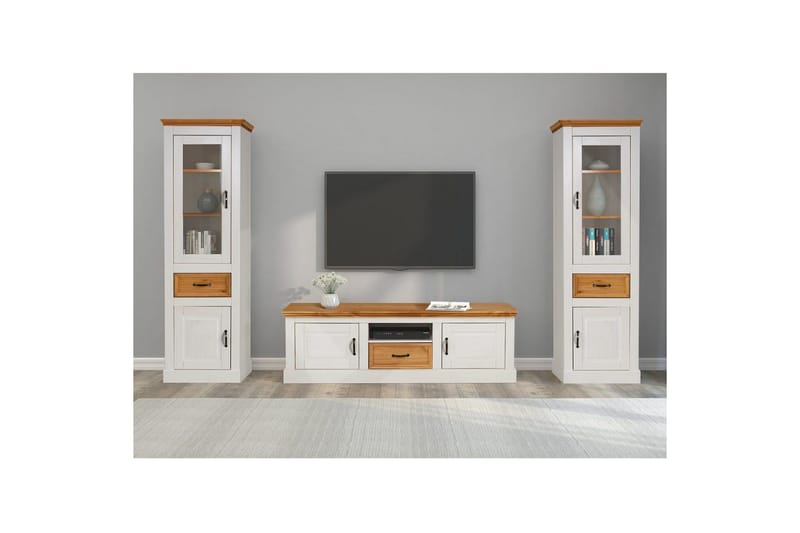 Tv-möbelset Loft24 Selma Tv-möbelset Vit - Möbler - TV- & Mediamöbler - TV-möbelset