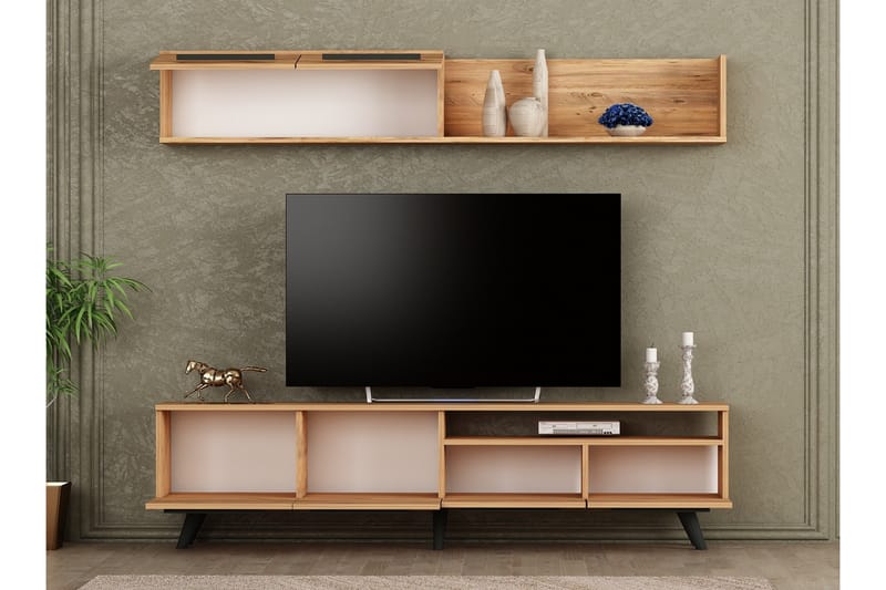 Tv-möbelset Mono 180x22 cm Mörkblå - Hanah Home - TV-möbelset