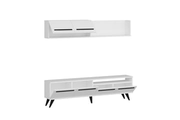 Tv-möbelset Mono 180x22 cm Vit - Hanah Home - Möbler - TV- & Mediamöbler - TV-möbelset