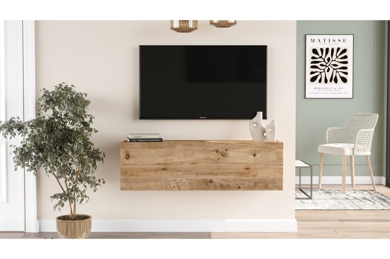 Tv-möbelset Nagpal 100x31,6 cm Mörkblå - Hanah Home - TV-möbelset