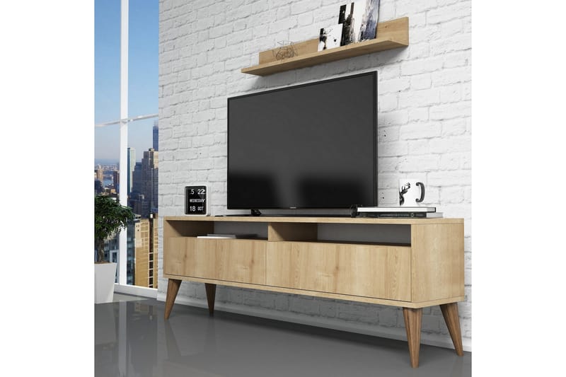 TV-Möbelset Nyarai 150 cm - Ek - TV-möbelset