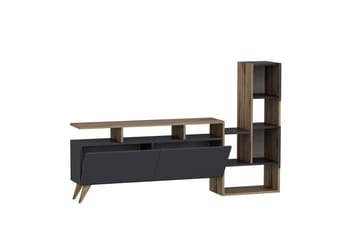 Tv-möbelset Showsley 55,4x31,6 cm Brun/Svart - Hanah Home - Möbler - TV- & Mediamöbler - TV-möbelset