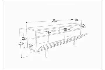 Andifli Tv-möbelset 160x64,5 cm - Brun - Möbler - TV- & Mediamöbler - TV-möbelset