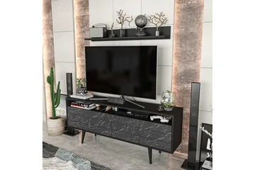 Andifli Tv-möbelset 160x64,5 cm - Svart - Möbler - TV- & Mediamöbler - TV-möbelset