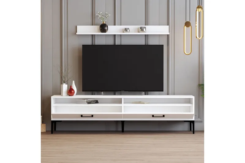 Andifli Tv-möbelset 180x47 cm - Vit - Möbler - TV- & Mediamöbler - TV-möbelset