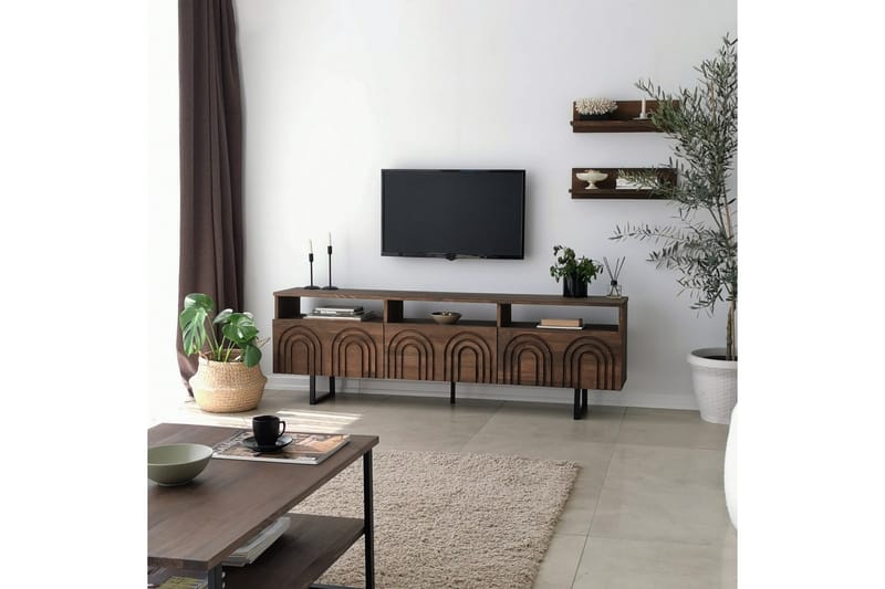 Andifli Tv-möbelset 50x15 cm - Brun - Möbler - TV- & Mediamöbler - TV-möbelset