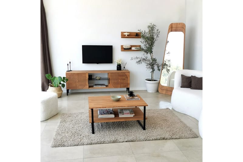 Andifli Tv-möbelset 50x15 cm - Brun - Möbler - TV- & Mediamöbler - TV-möbelset